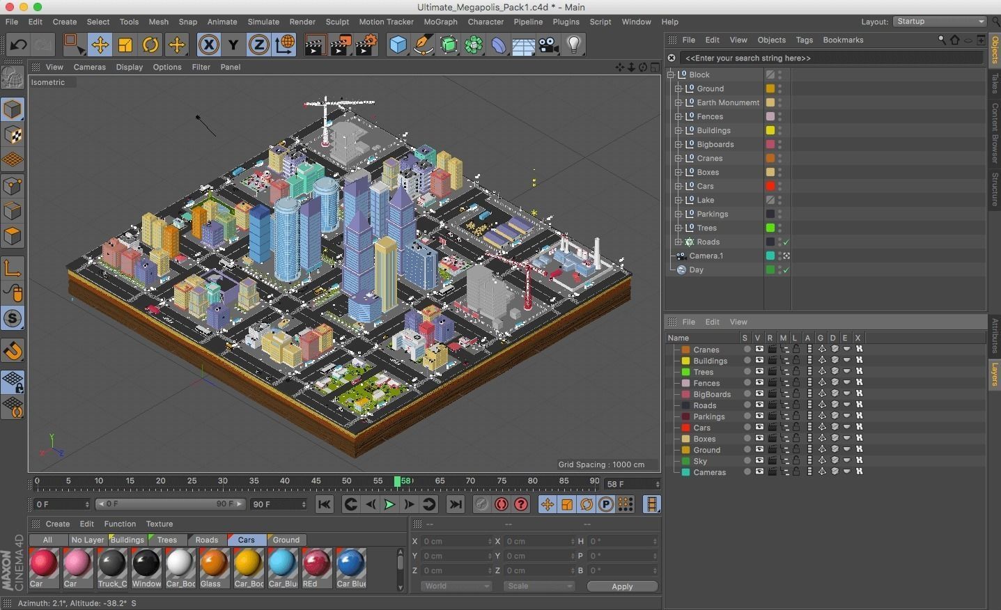 Ultimate Low Poly Megapolis City Pack 3D model_12