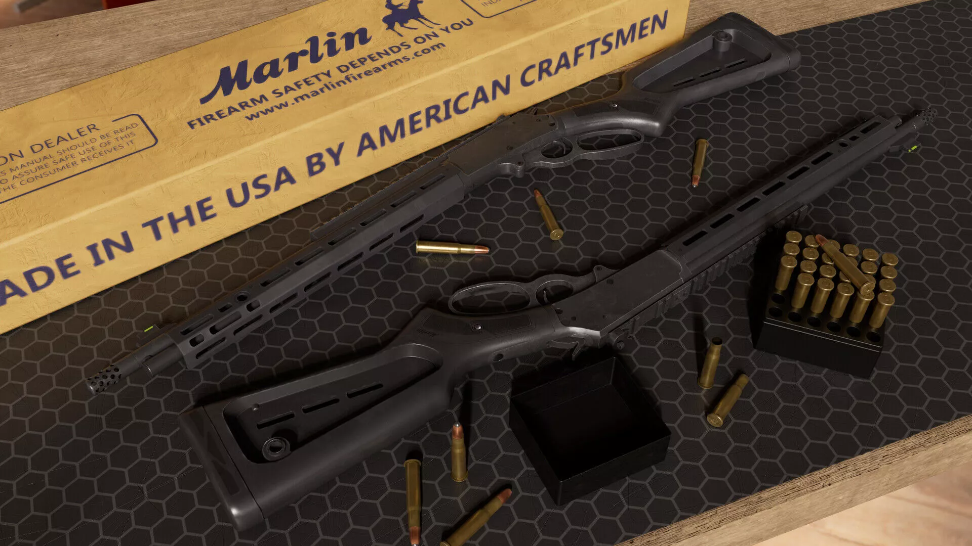Marlin dark series model 336 Low-poly 3D model