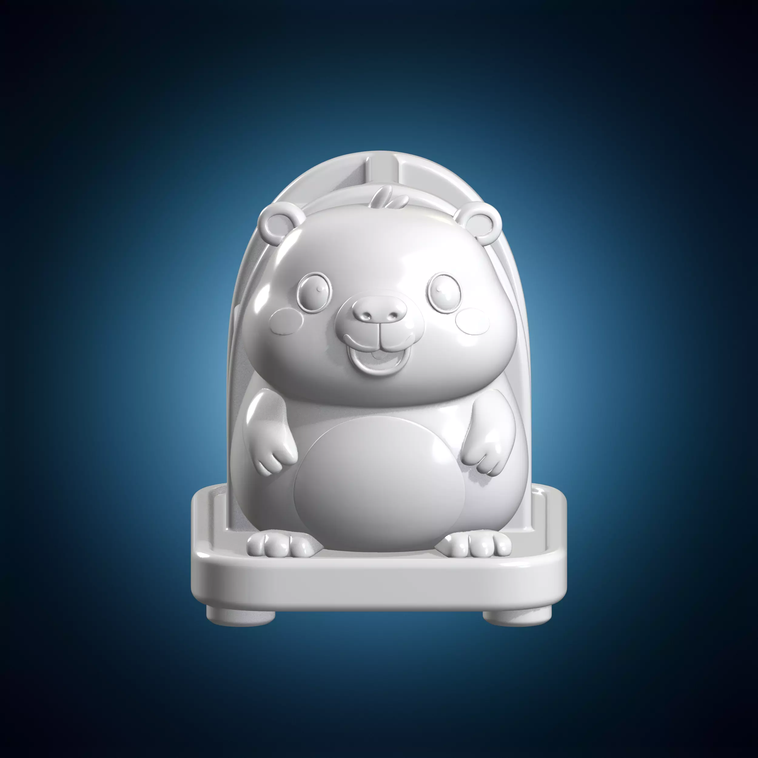 Chibi Capybara Desk Organizer 3D Print Model 3D print model