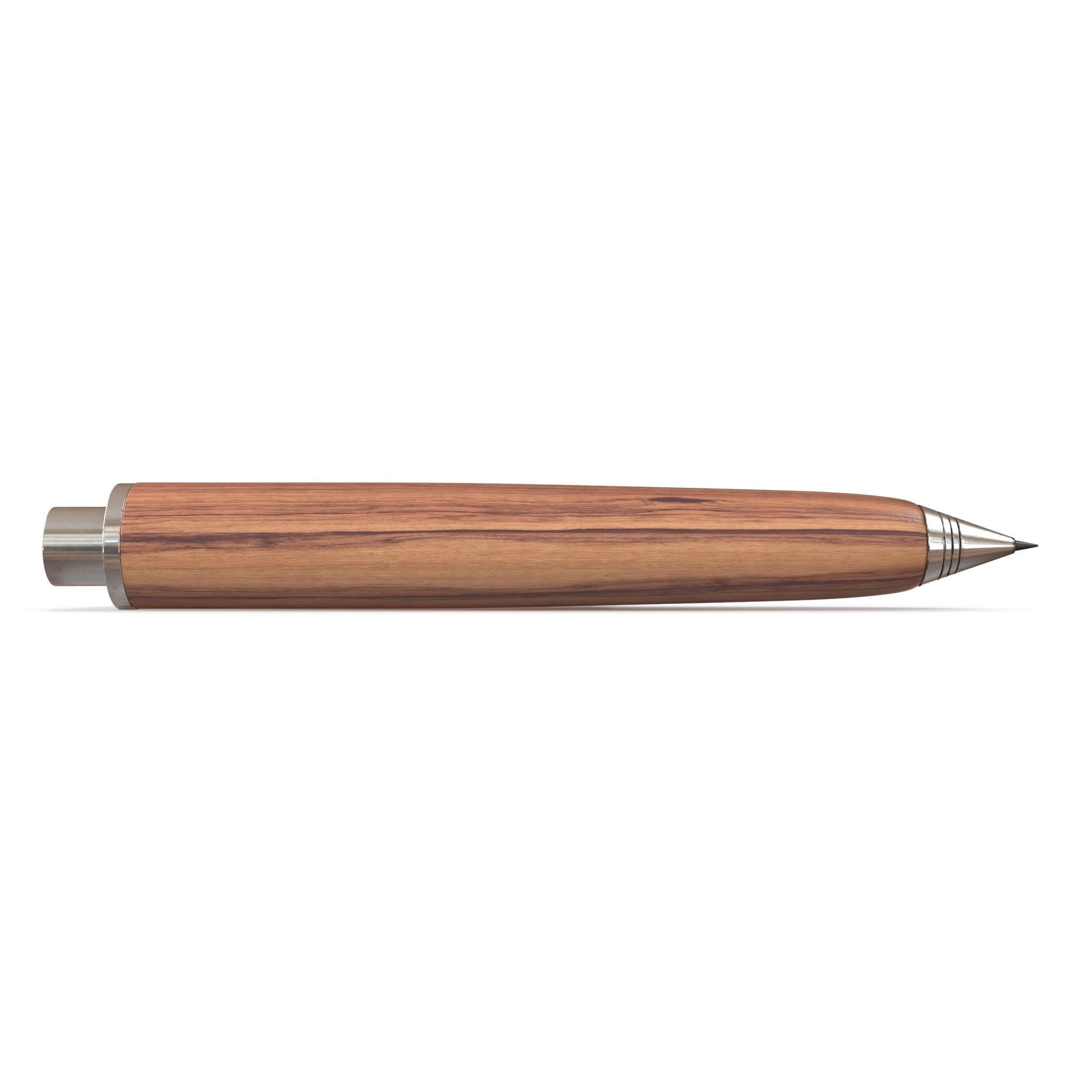 HD Wooden Automatic Pencil 3D model_4