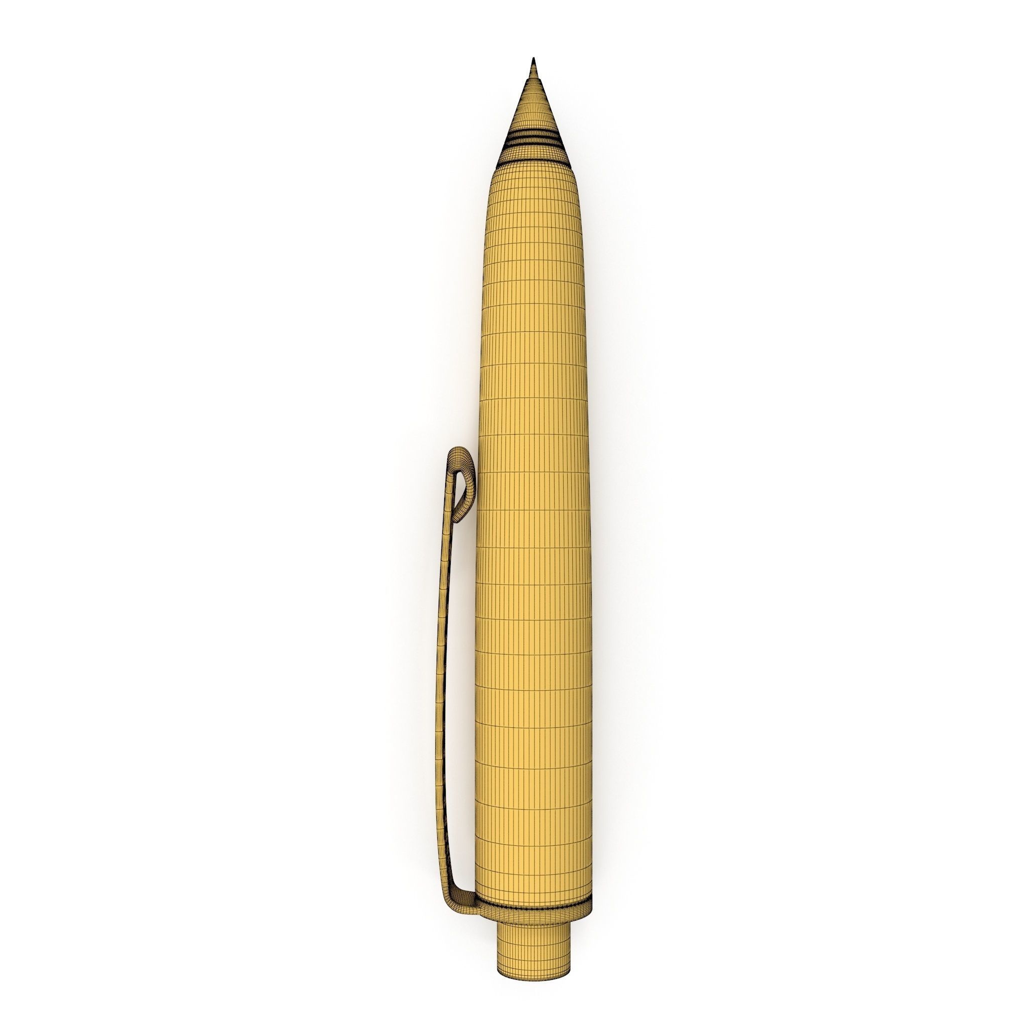 HD Wooden Automatic Pencil 3D model_10