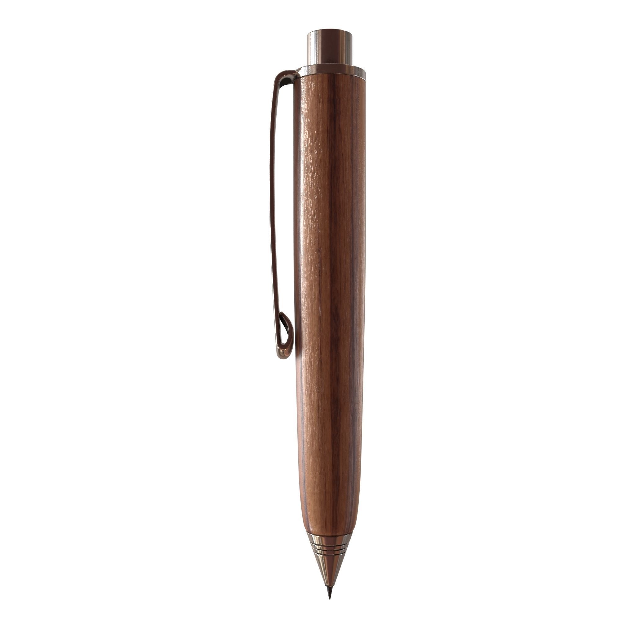 HD Wooden Automatic Pencil 3D model_9