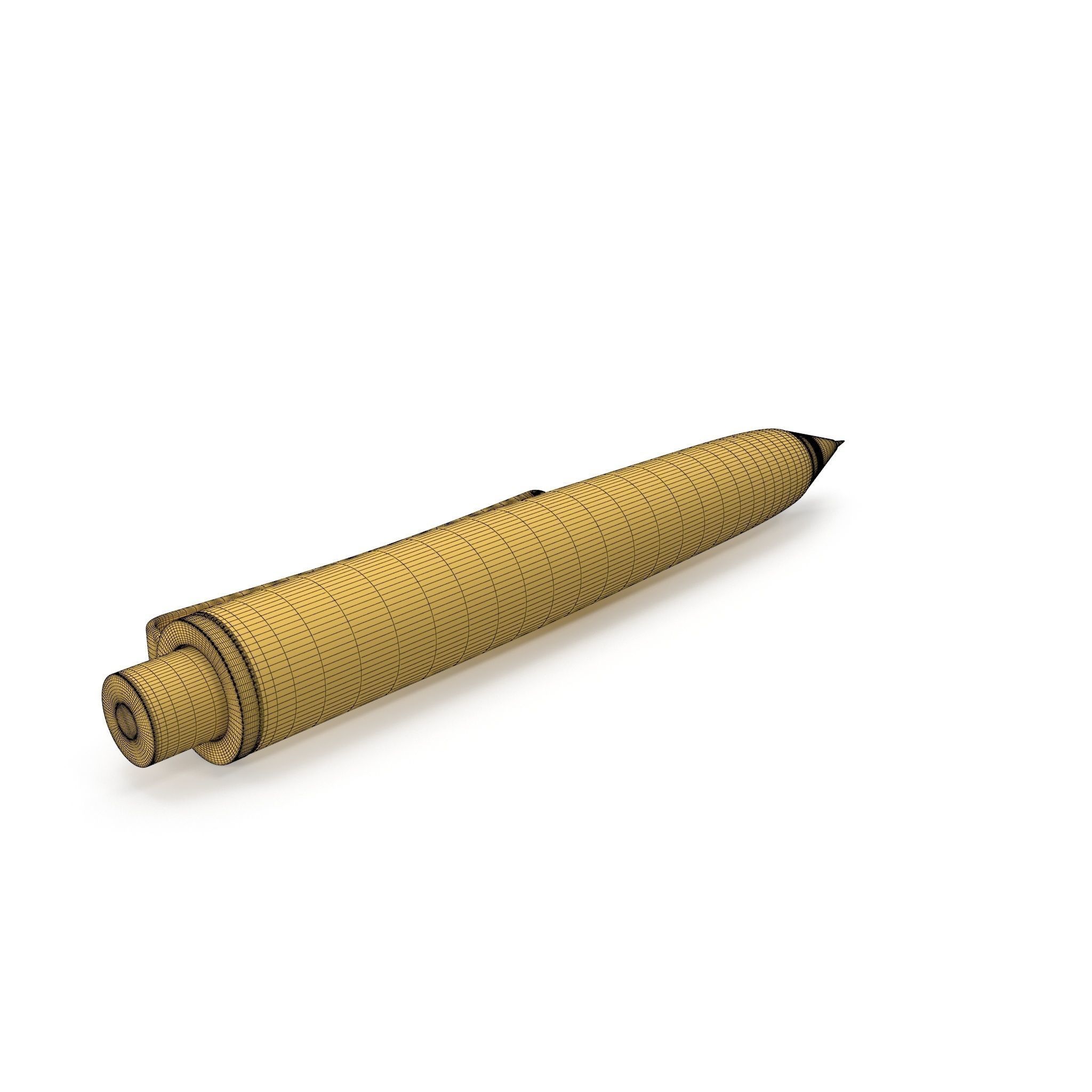 HD Wooden Automatic Pencil 3D model_12