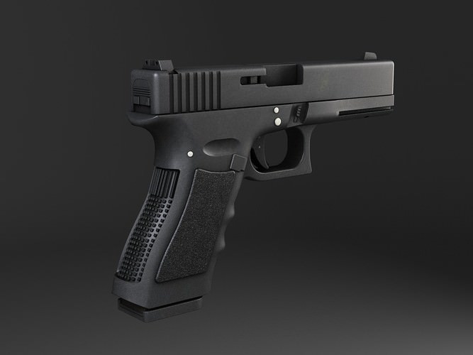 3D model Glock 17 Pistol VR / AR / low-poly MAX OBJ 3DS ...