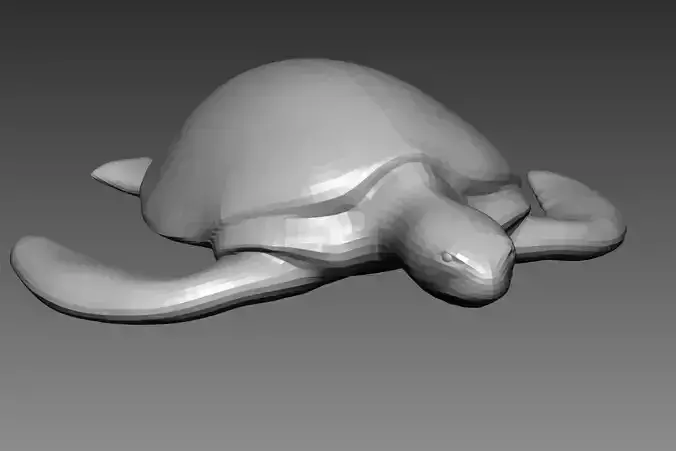 Turtle base mesh for Zbrush 3D model