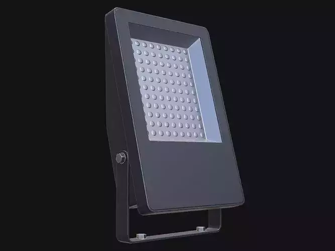 Floodlight 3 PBR Low Poly