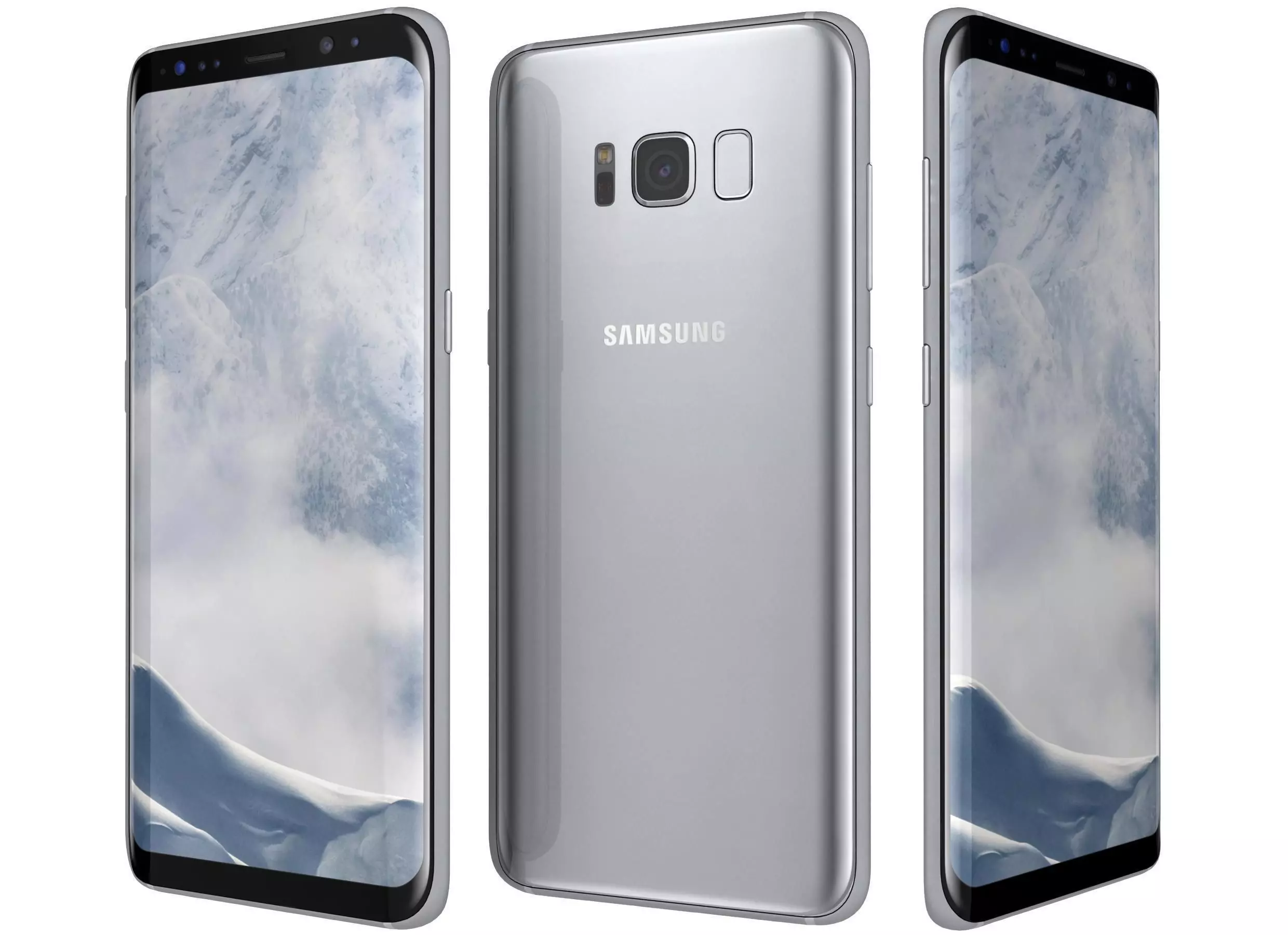 Samsung Galaxy S8 Arctic Silver 3D model_0