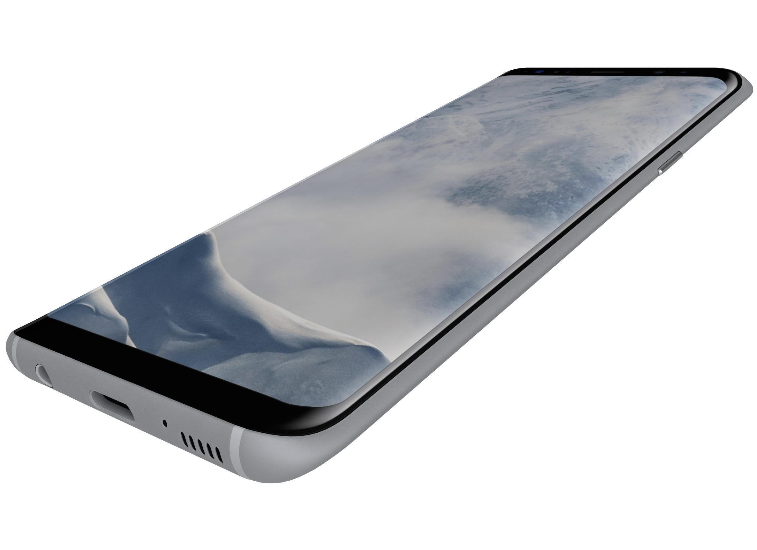 Samsung Galaxy S8 Arctic Silver 3D model_7