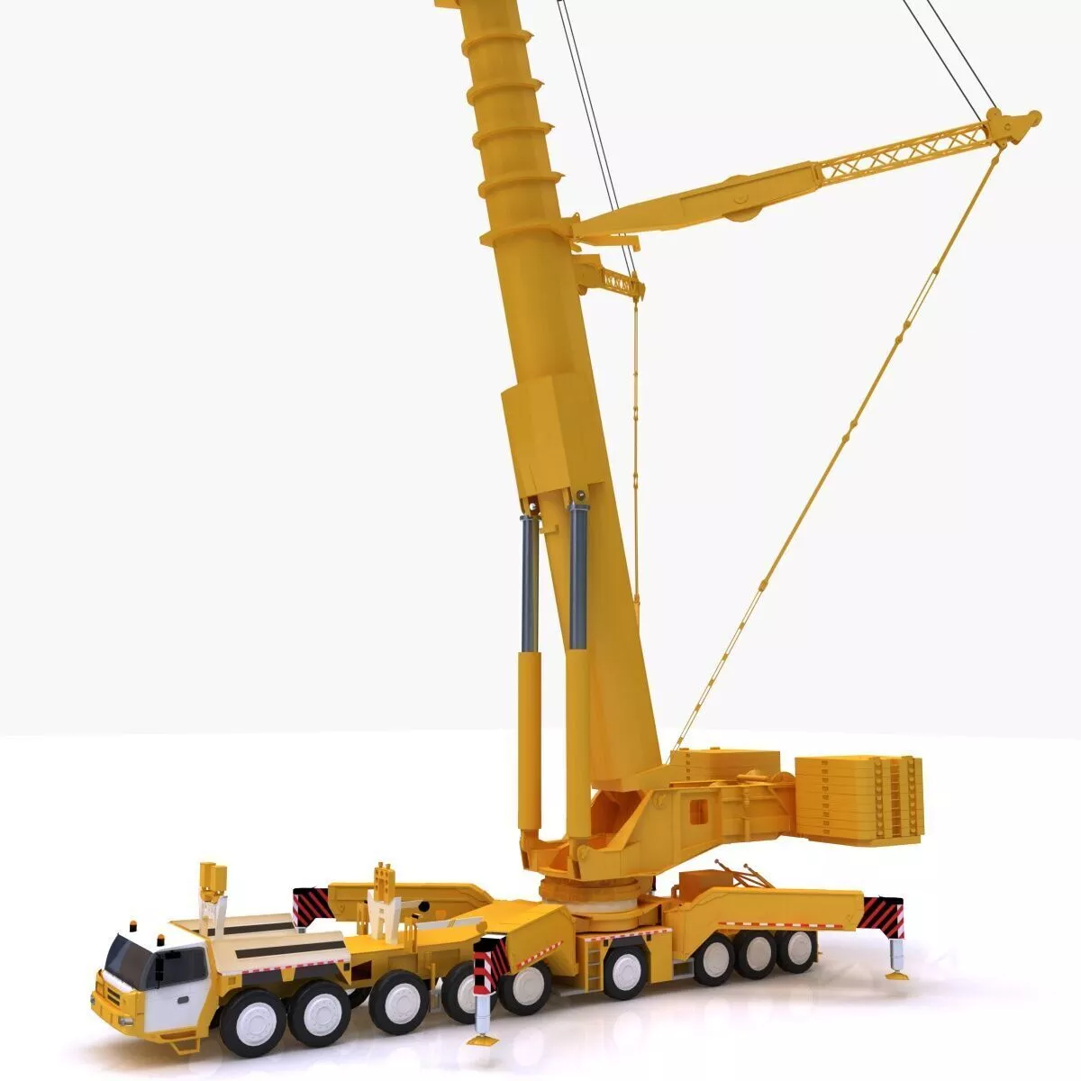2400 Ton Truck Crane 3D model