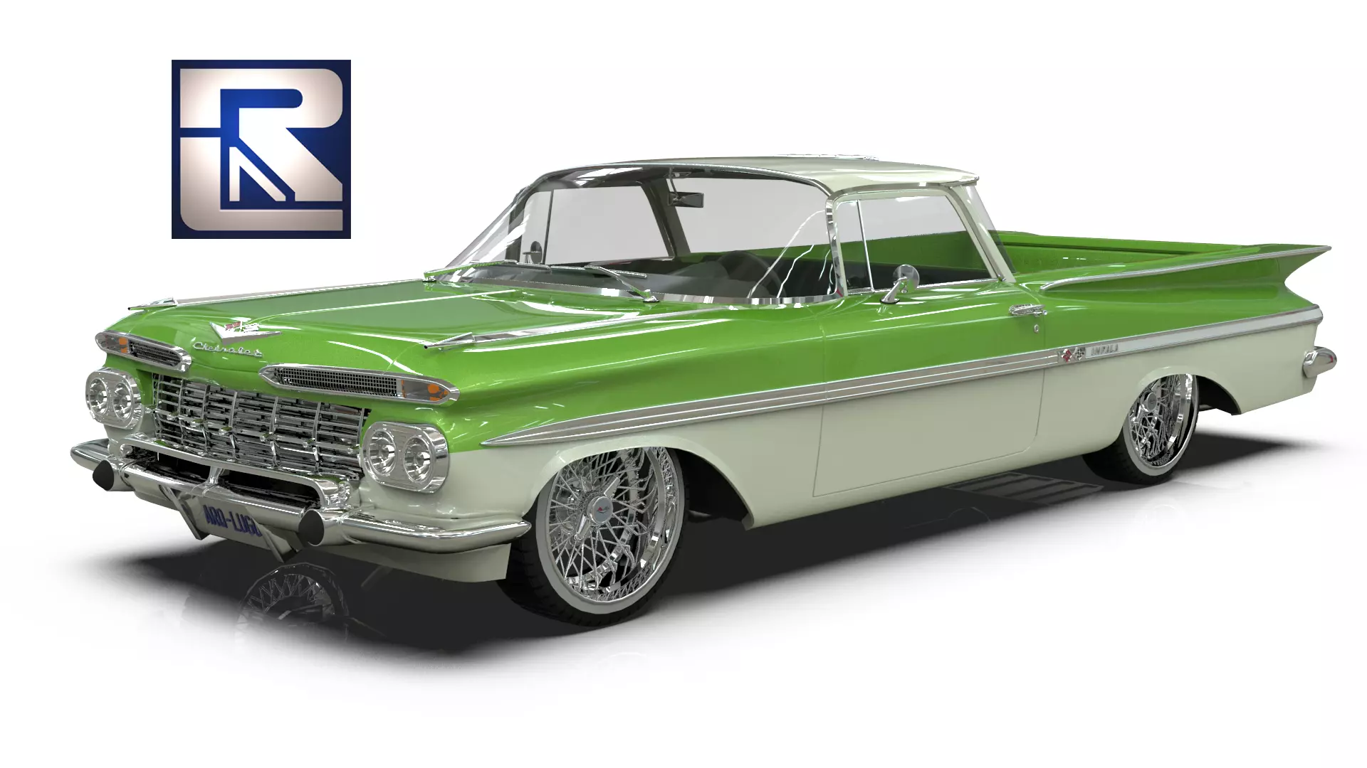 1959 El Camino Custom Pickup 3D model