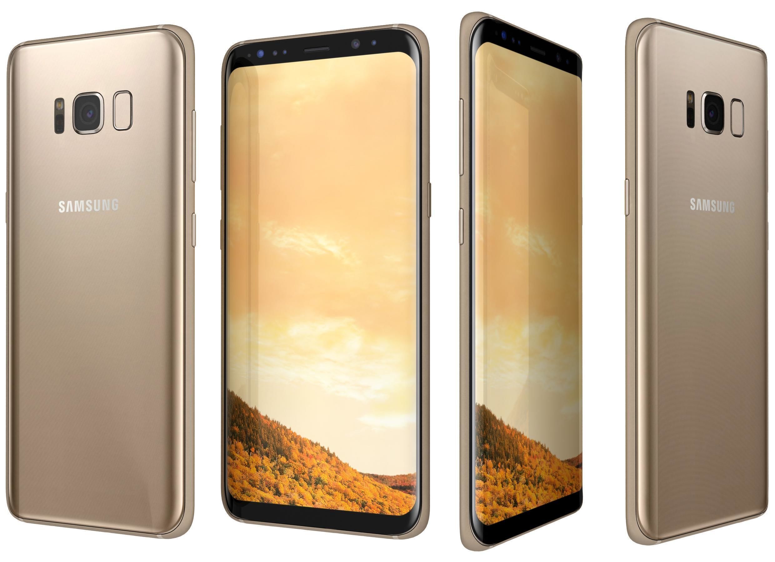 Samsung Galaxy S8 All Colors 3D model_9