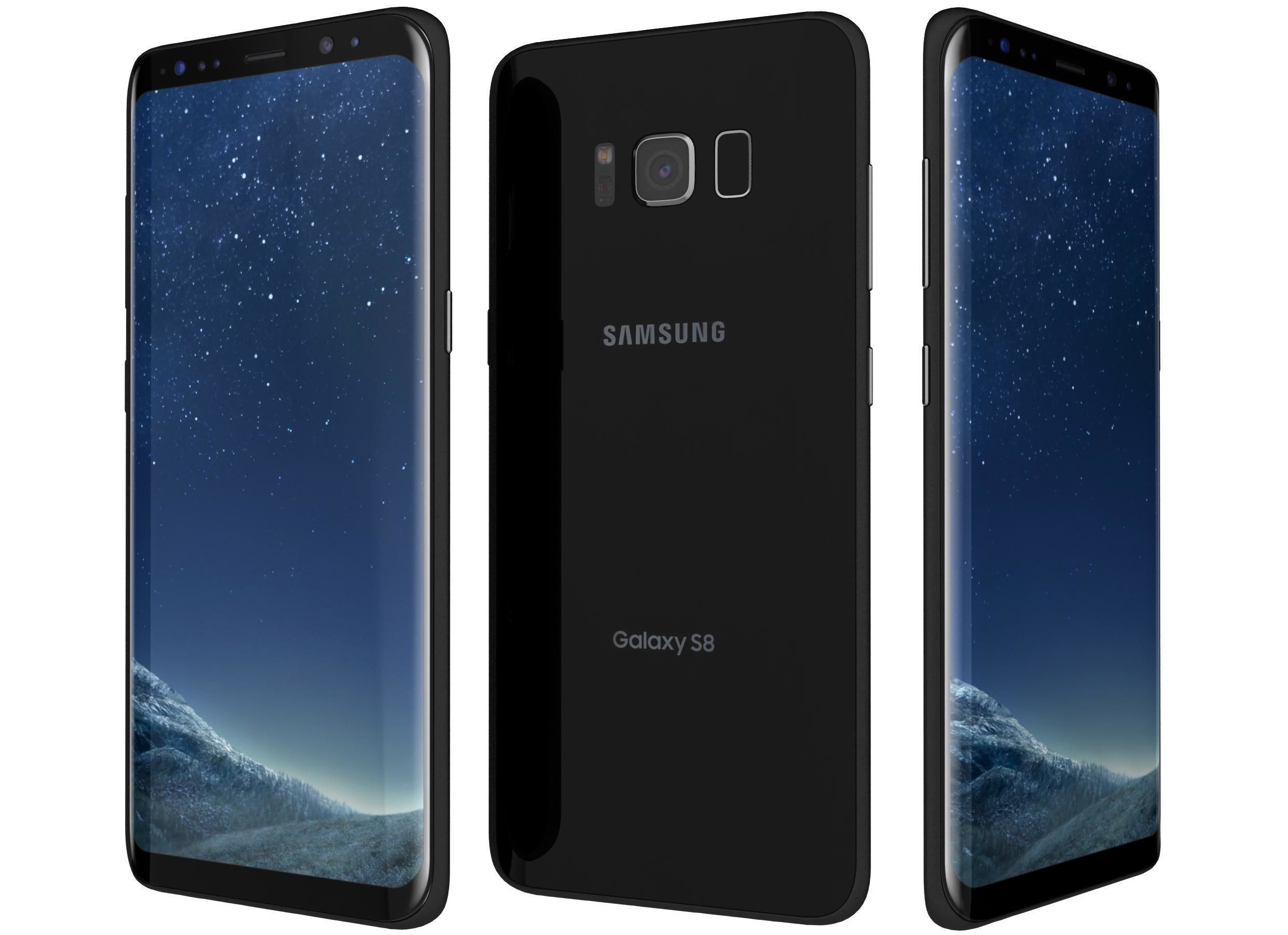 Samsung Galaxy S8 All Colors 3D model_4