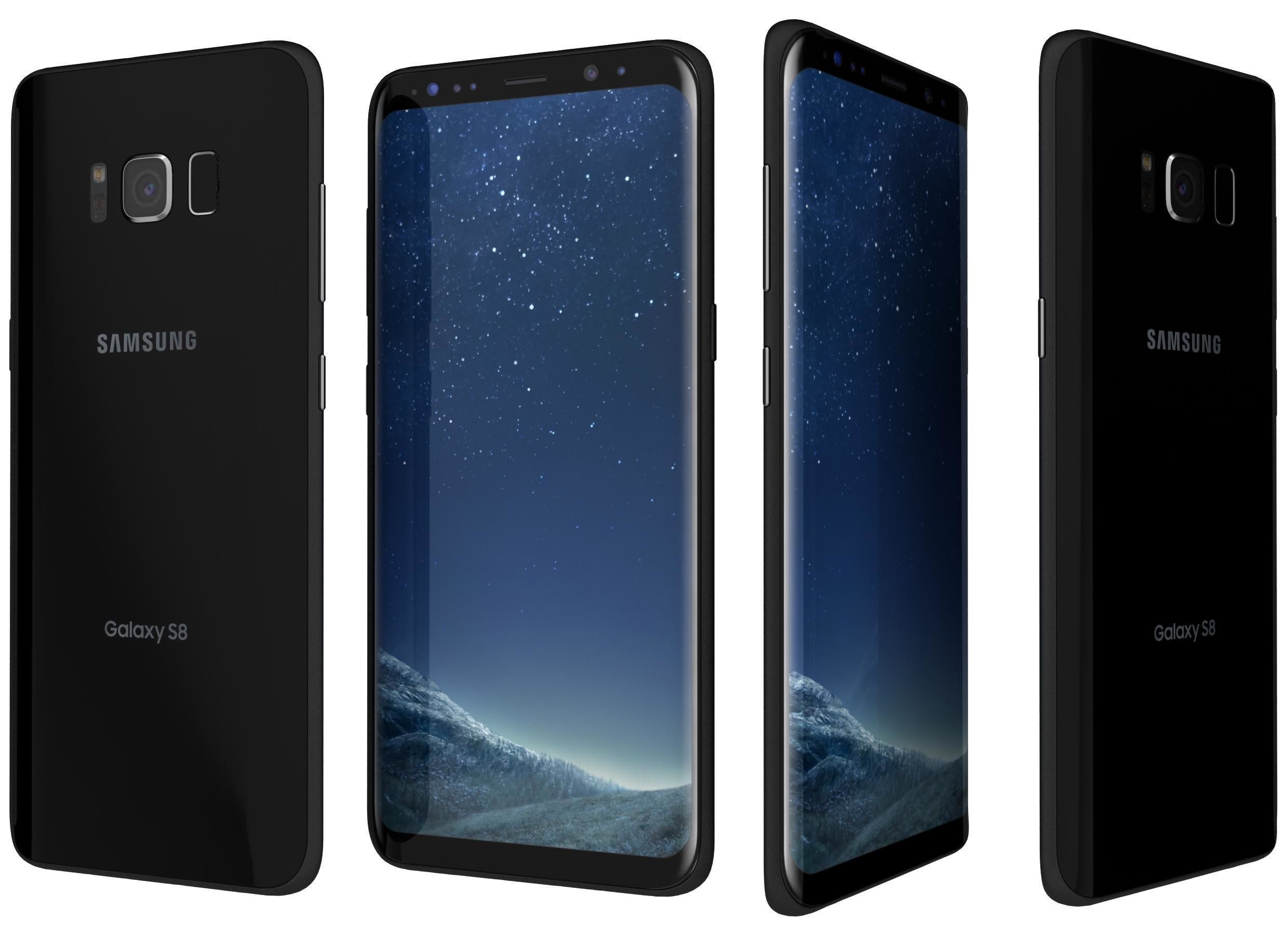 Samsung Galaxy S8 All Colors 3D model_7