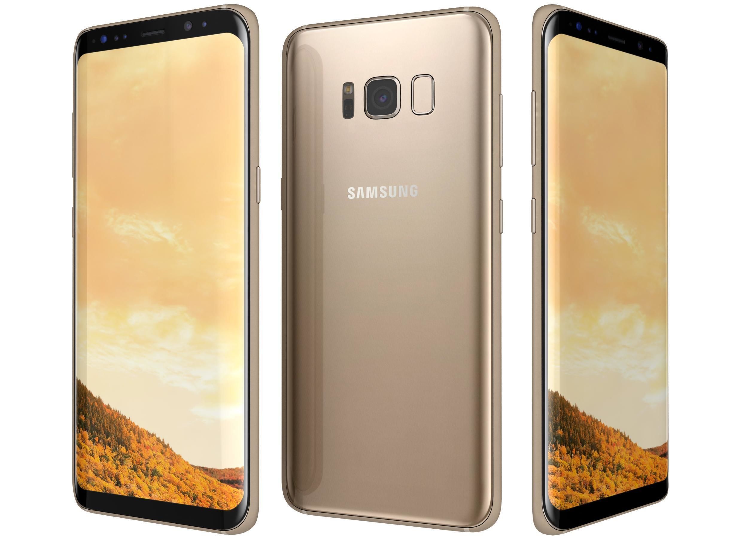 Samsung Galaxy S8 All Colors 3D model_2