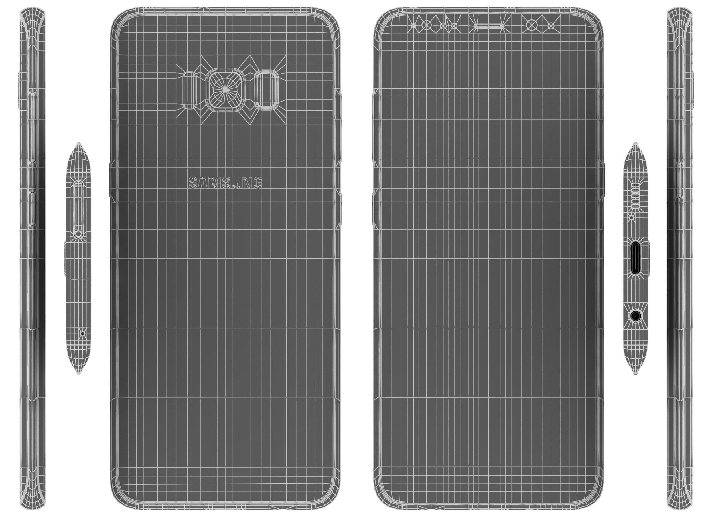 Samsung Galaxy S8 All Colors 3D model_46