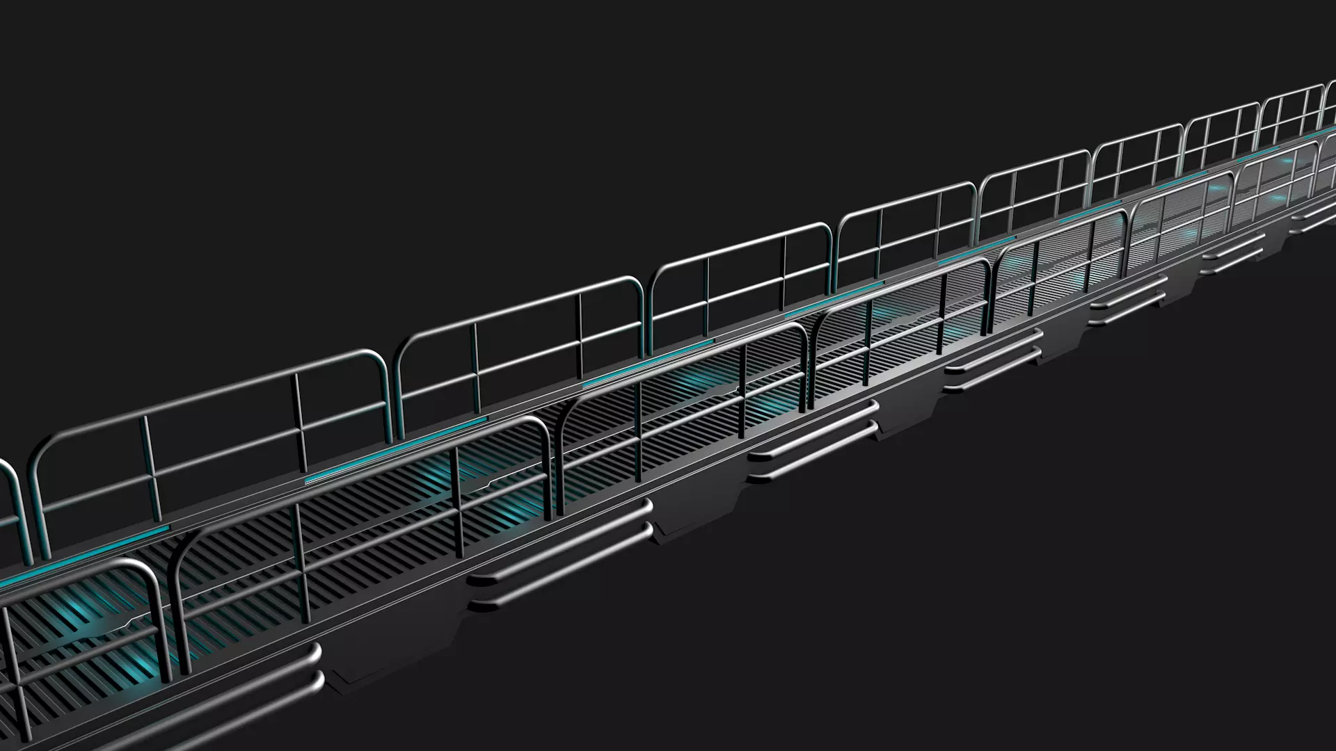 Metal Bridge 3D model