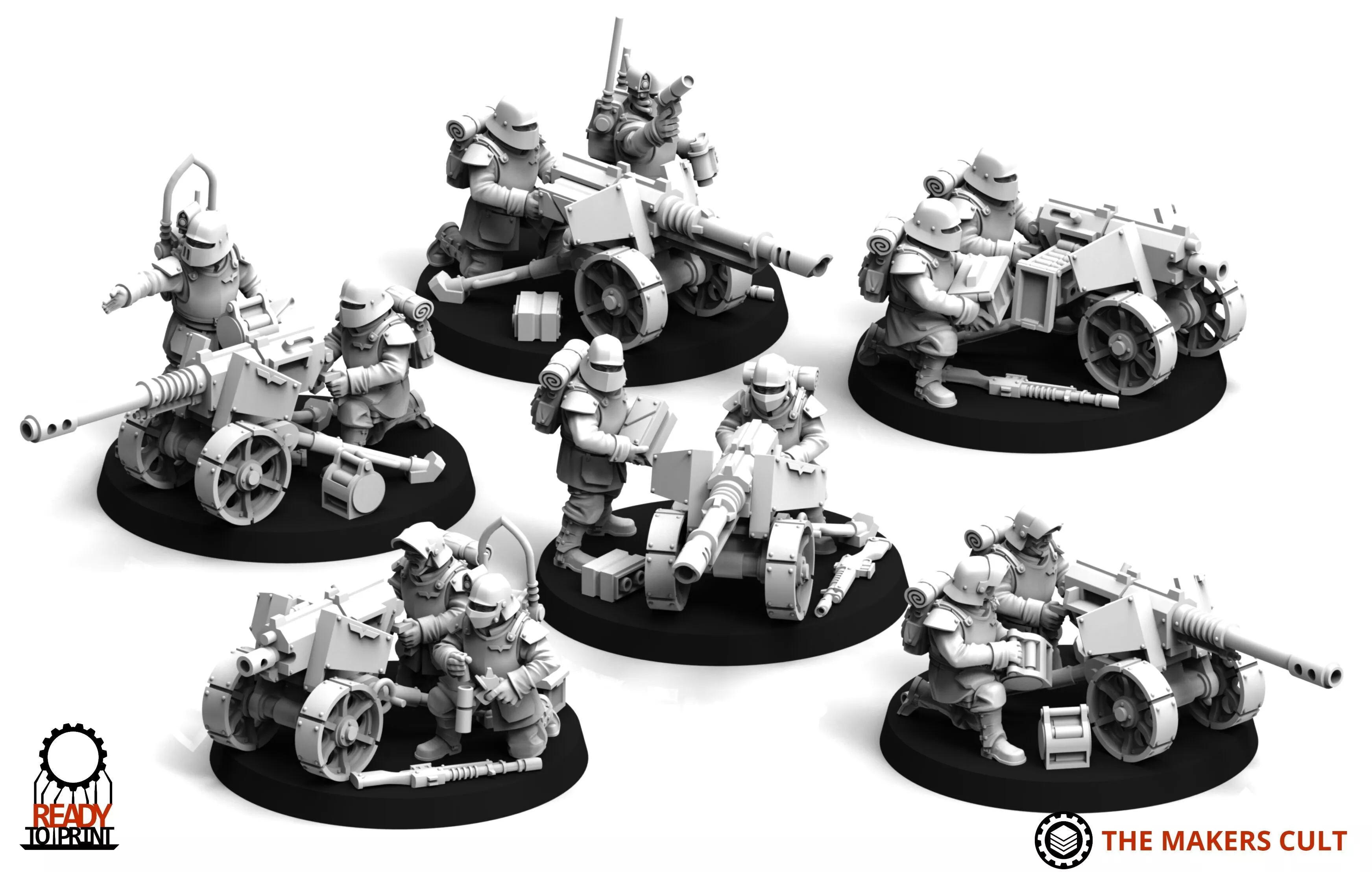 Feudal Guard - Heavy Weapons Set 1 3D print model