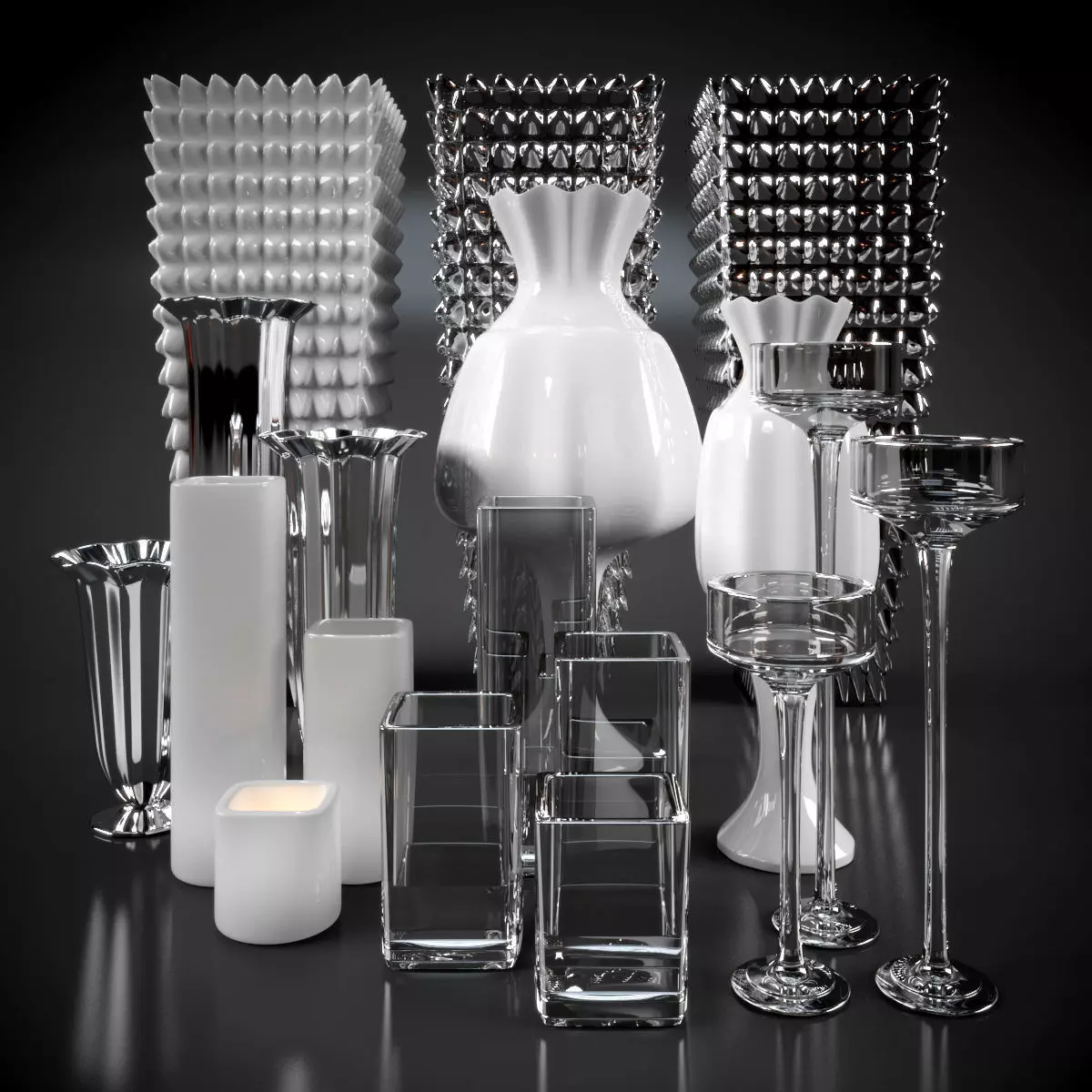 vases and lamps 3D model