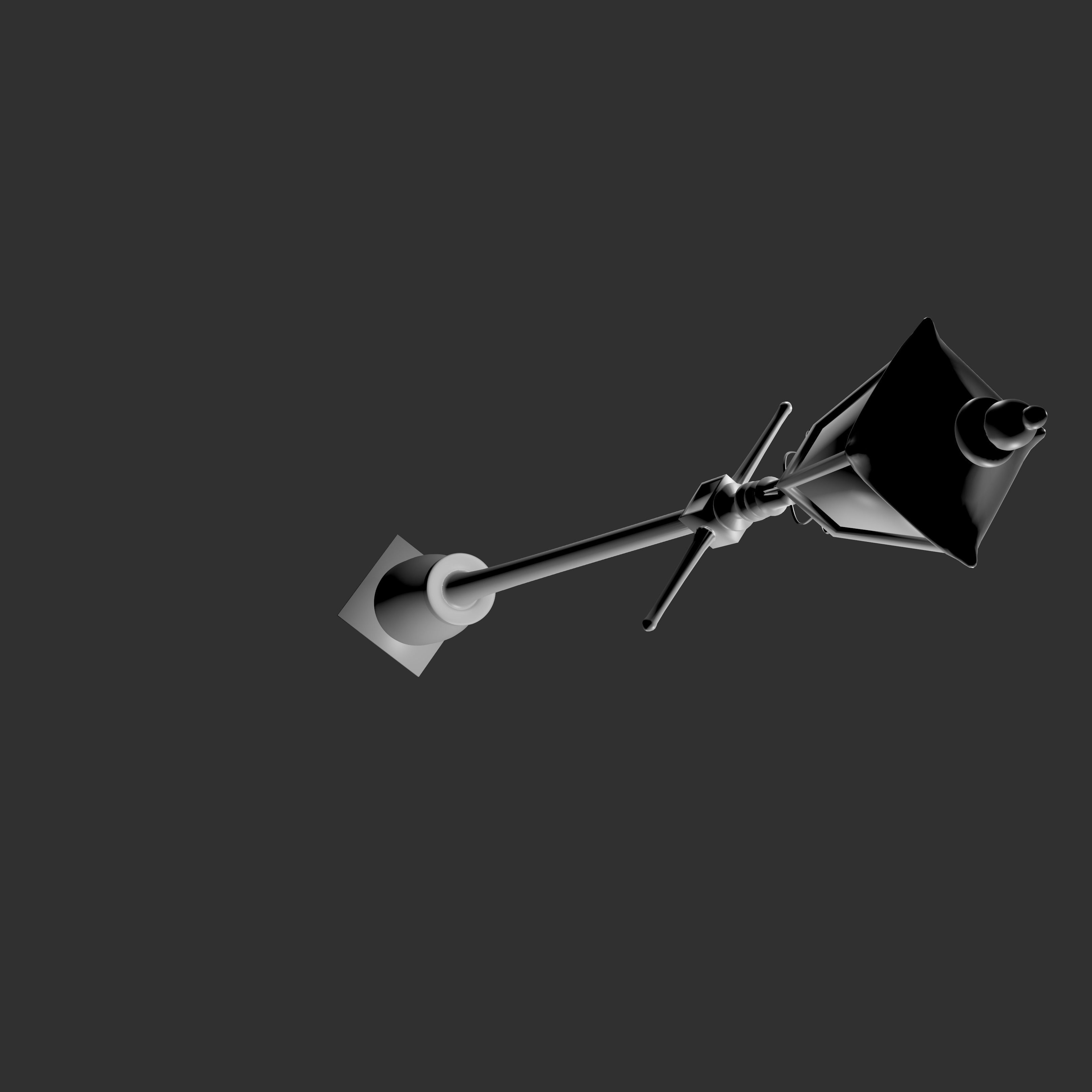 Victorian street light 3D model_7