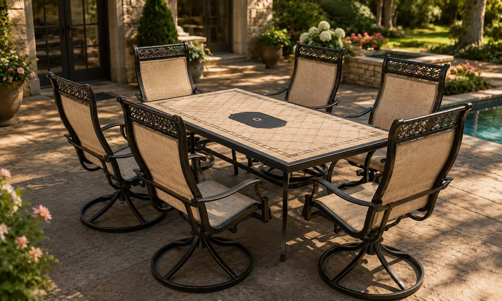 Outdoor Dining Set 3D model