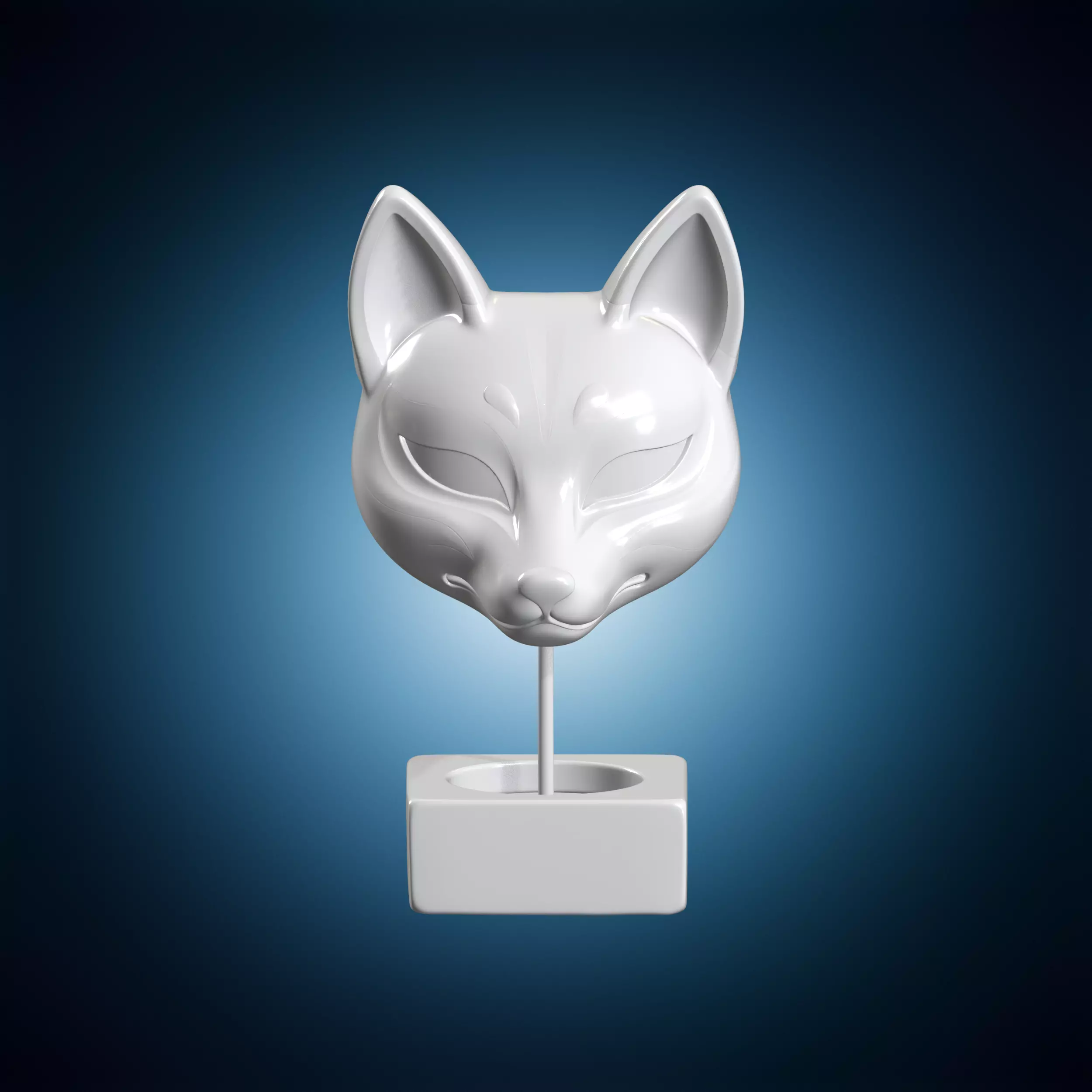 Kitsune Incense Holder 3D Print Model 3D print model