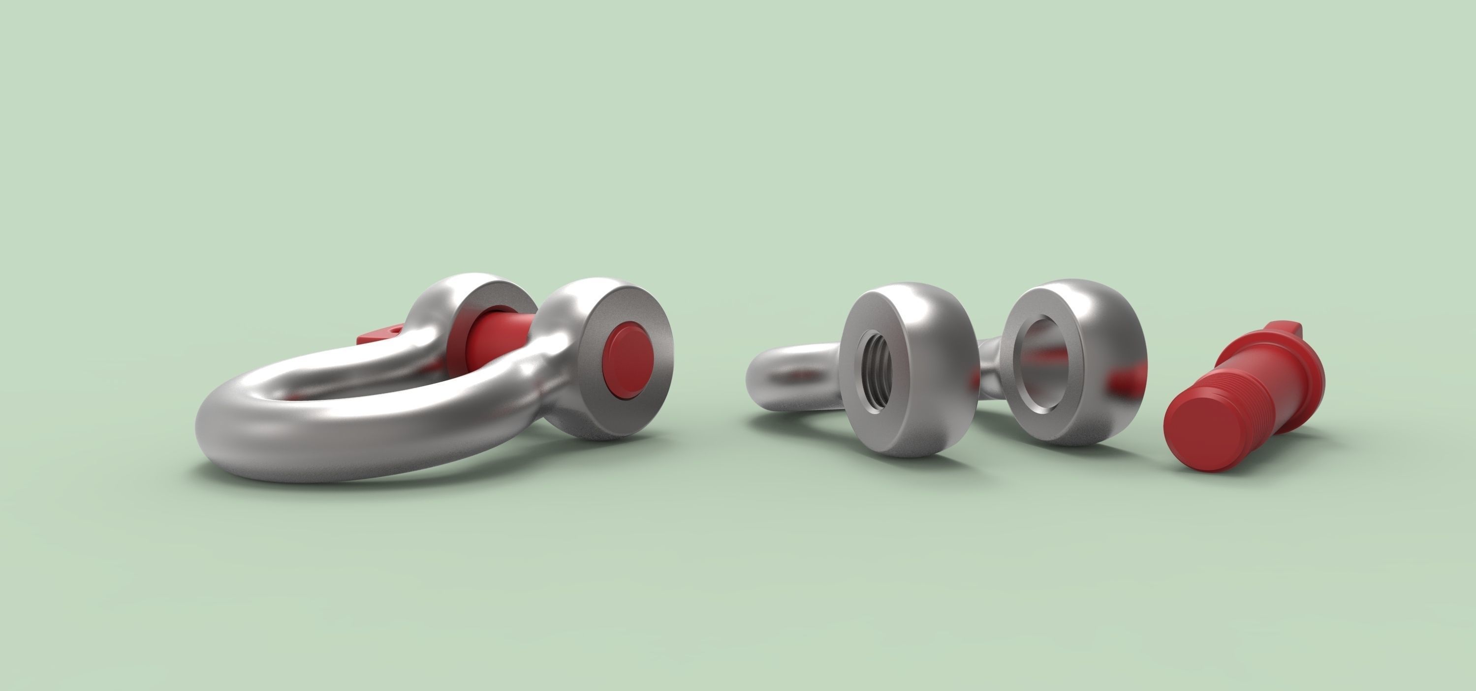 Anchor shackle G-209 3D model_1