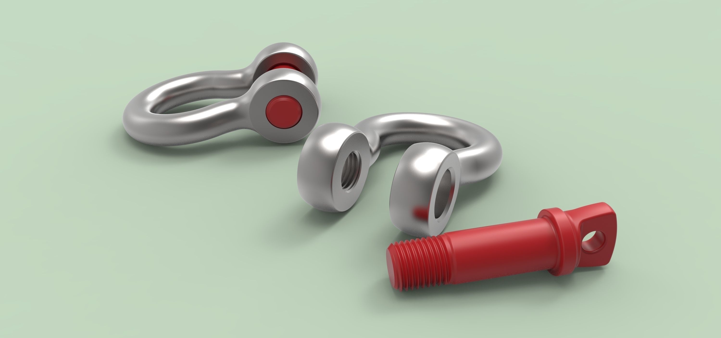 Anchor shackle G-209 3D model_3