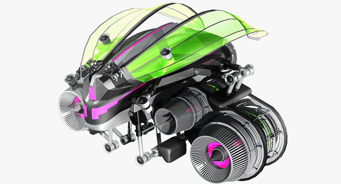 Sci-Fi Dropship 3D model