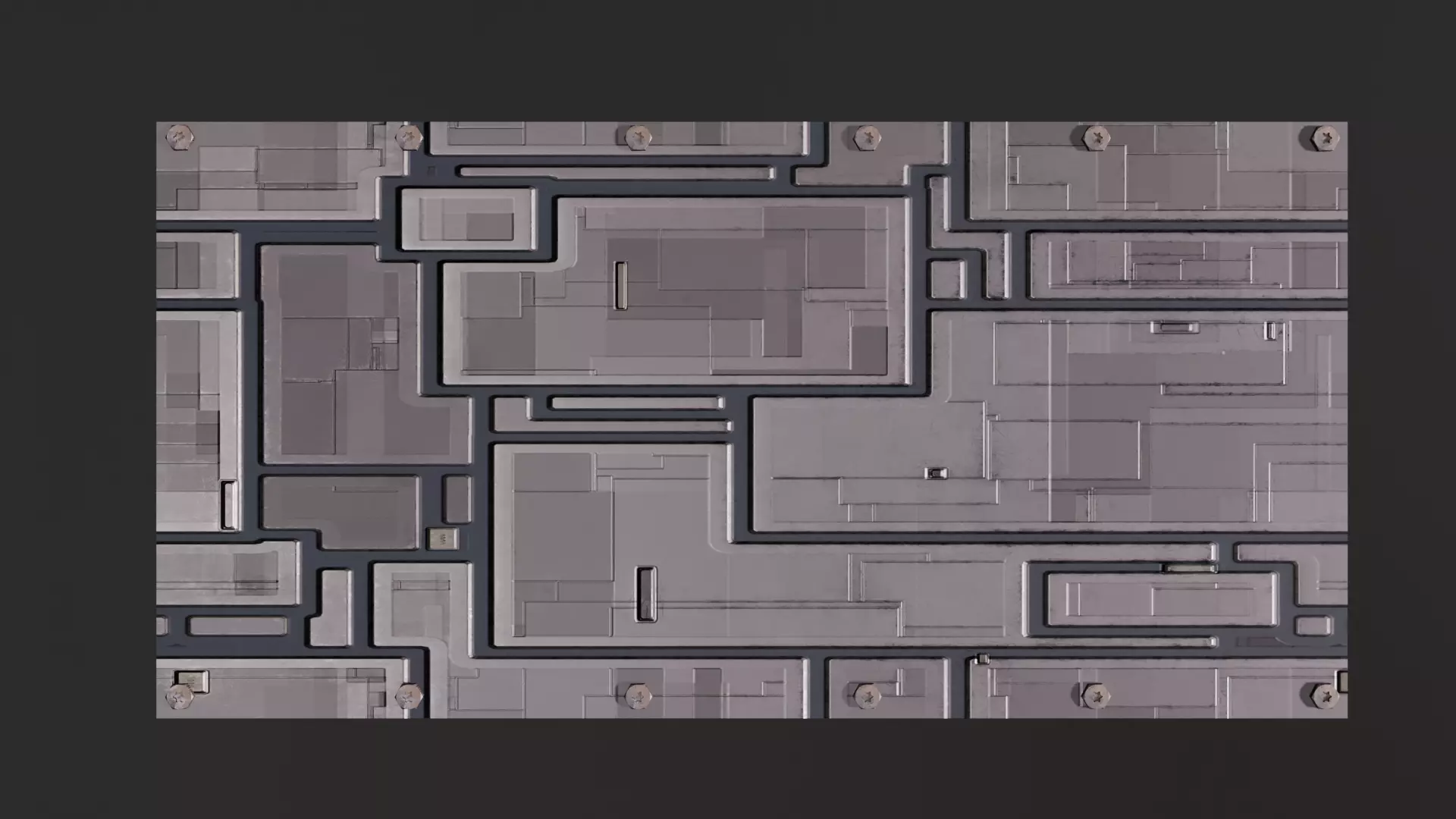 Space wall 2x1 2x2 PBR Asset Free low-poly 3D model