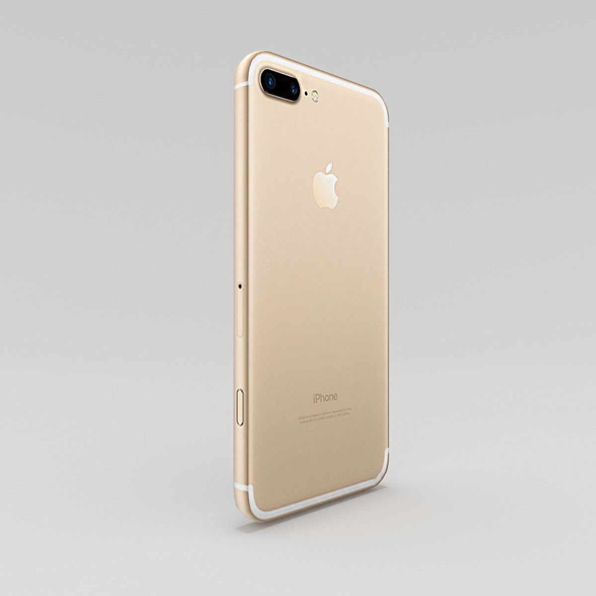 iPhone 7 Plus - Gold Low-poly 3D model_1