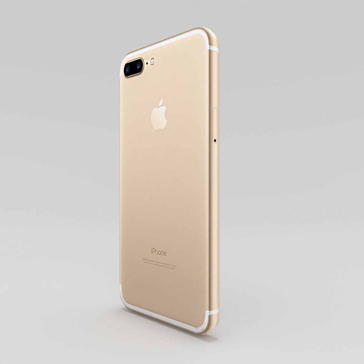 iPhone 7 Plus - Gold Low-poly 3D model_3