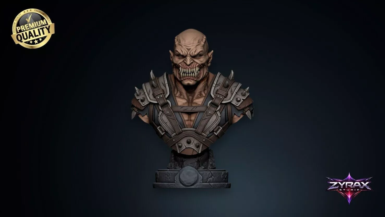 Baraka Bust STL Mortal Kombat 3D Print Sculpture Model 3D print model