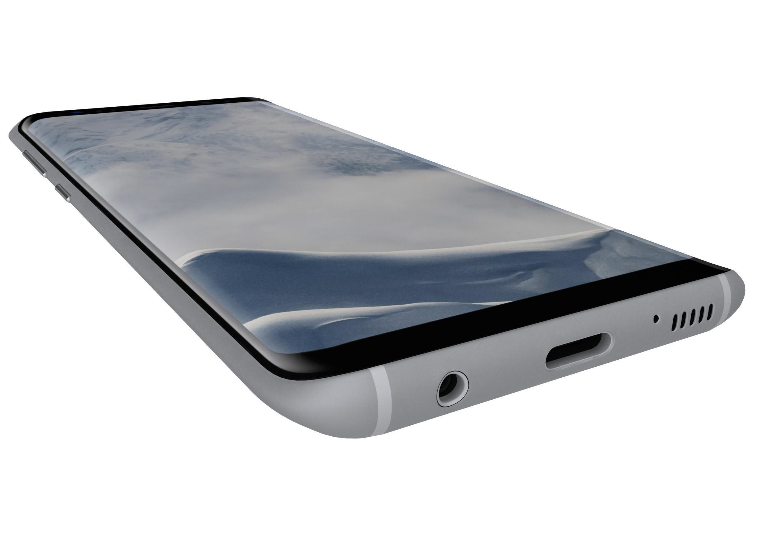 Samsung Galaxy S8 Orchid Gray 3D model_7