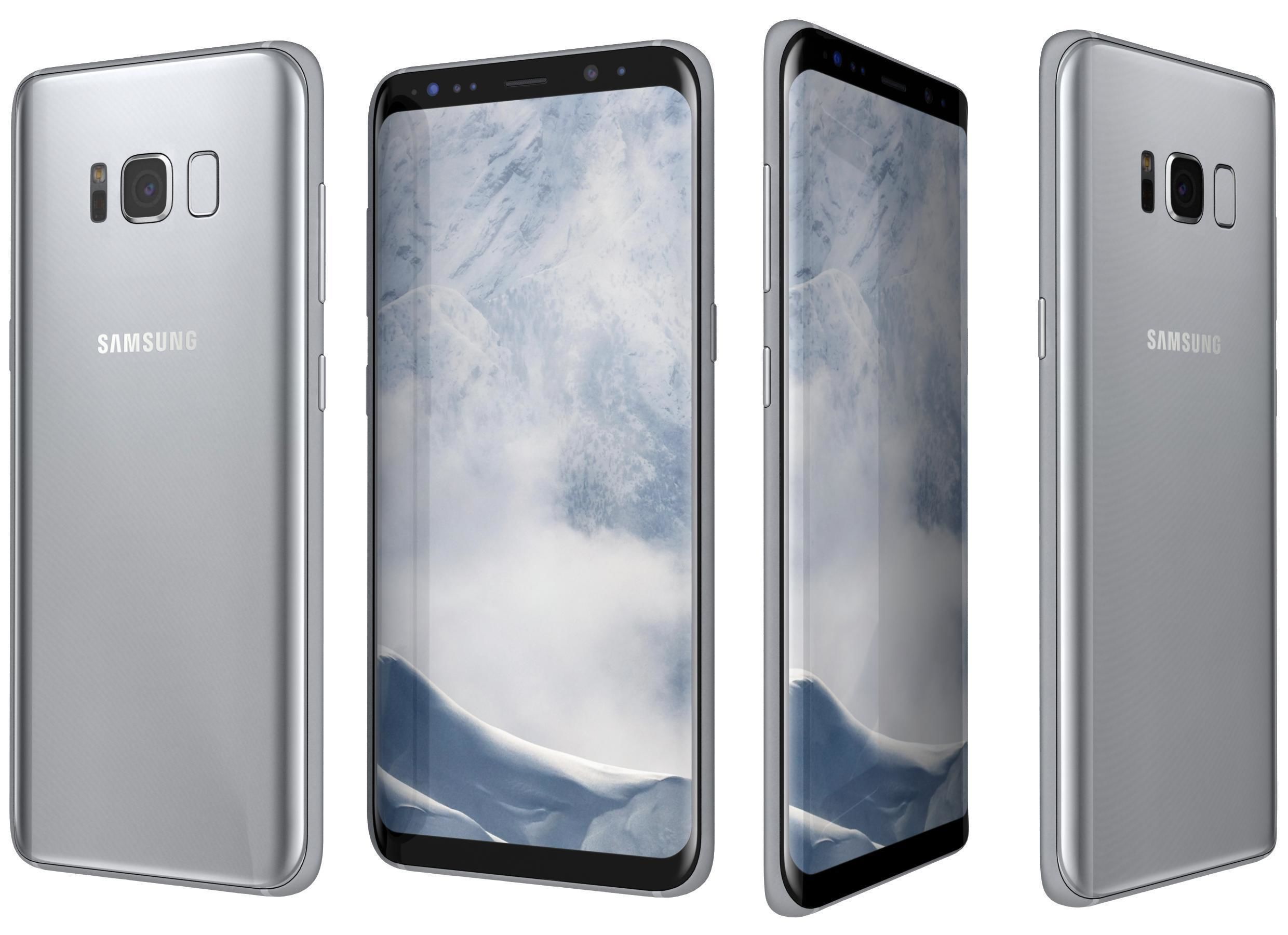 Samsung Galaxy S8 Orchid Gray 3D model_1