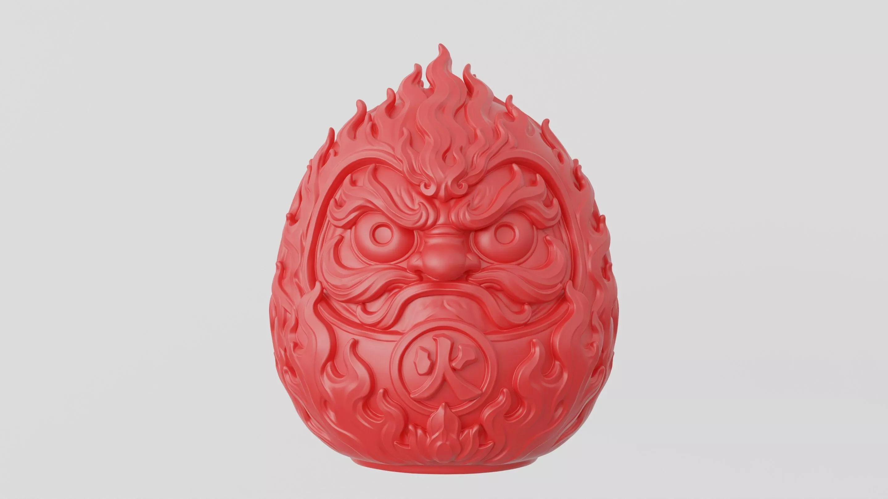 Fire Daruma - Serie01 3D print model