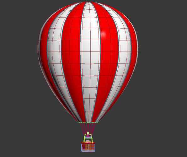 Hot Air Balloon 3D model