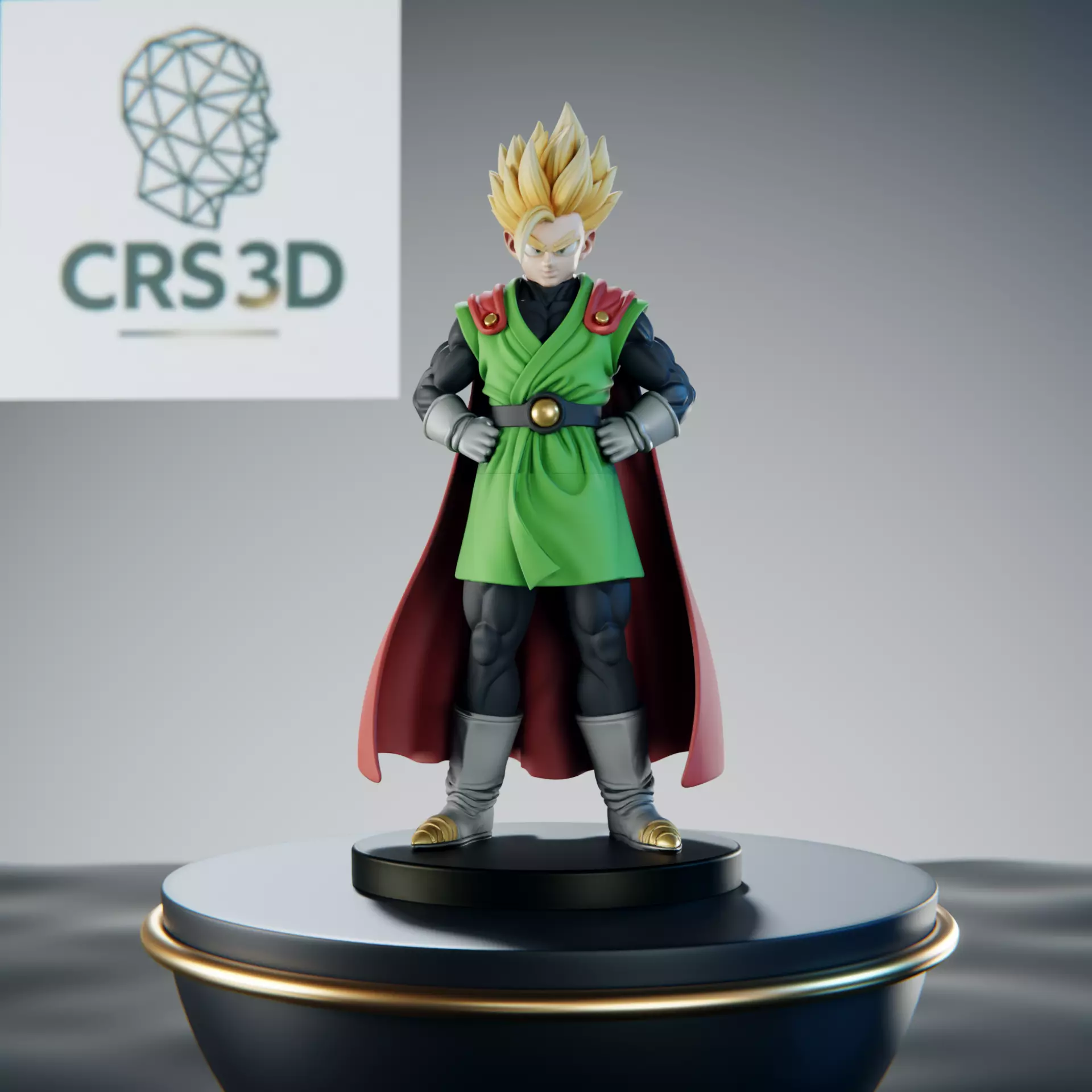 Gohan Great Saiyaman Statue - Dragon Ball Z Anime 3D print model