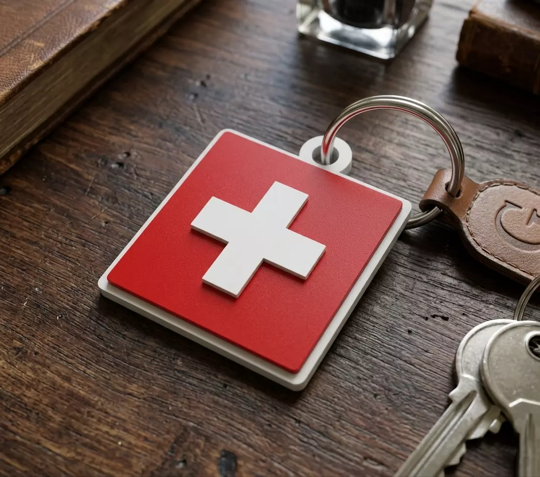 llavero Suiza Swiss 3D print model