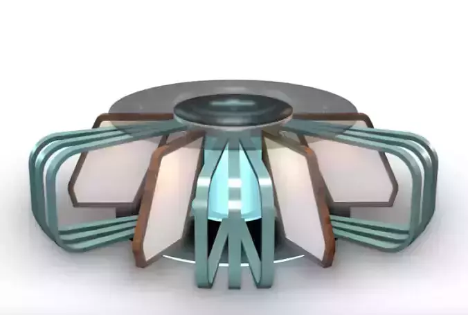 Virtual TV Studio News Desk 7