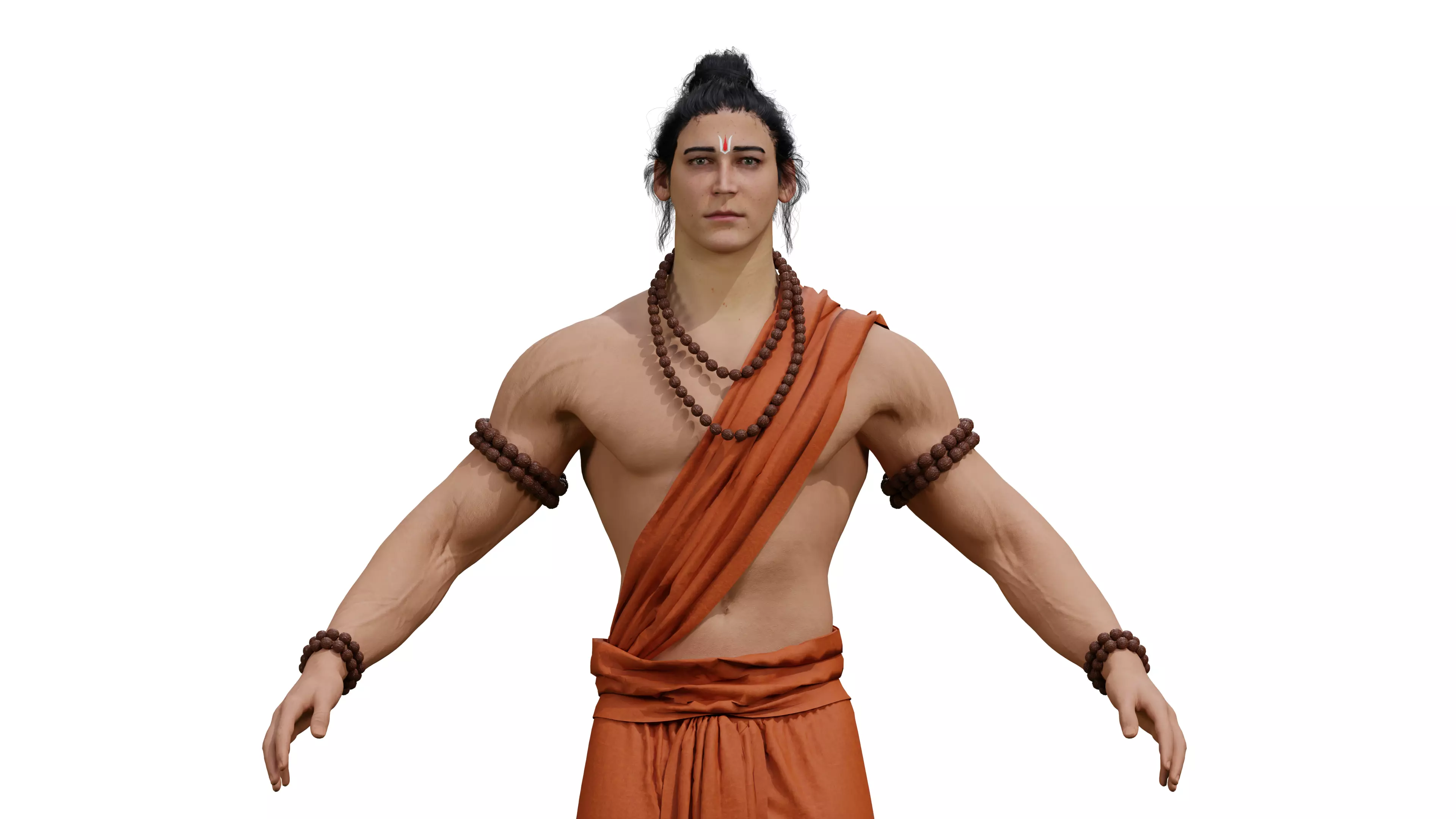 Lord Ram 3D Model Rigged High Quality 3D model