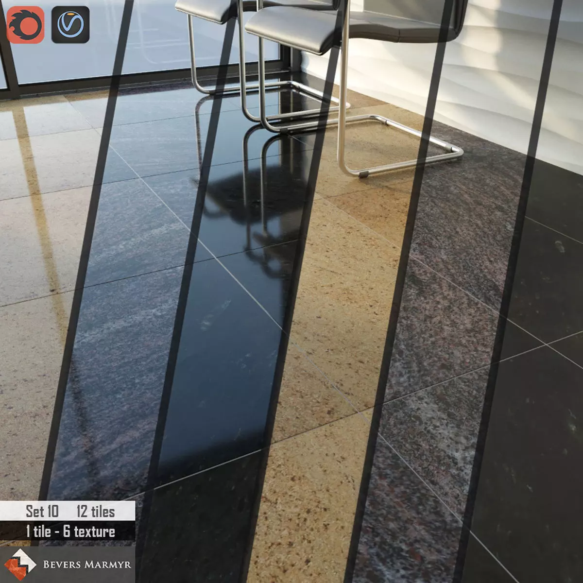 Bevers Marmyr Set Low-poly 3D model_0