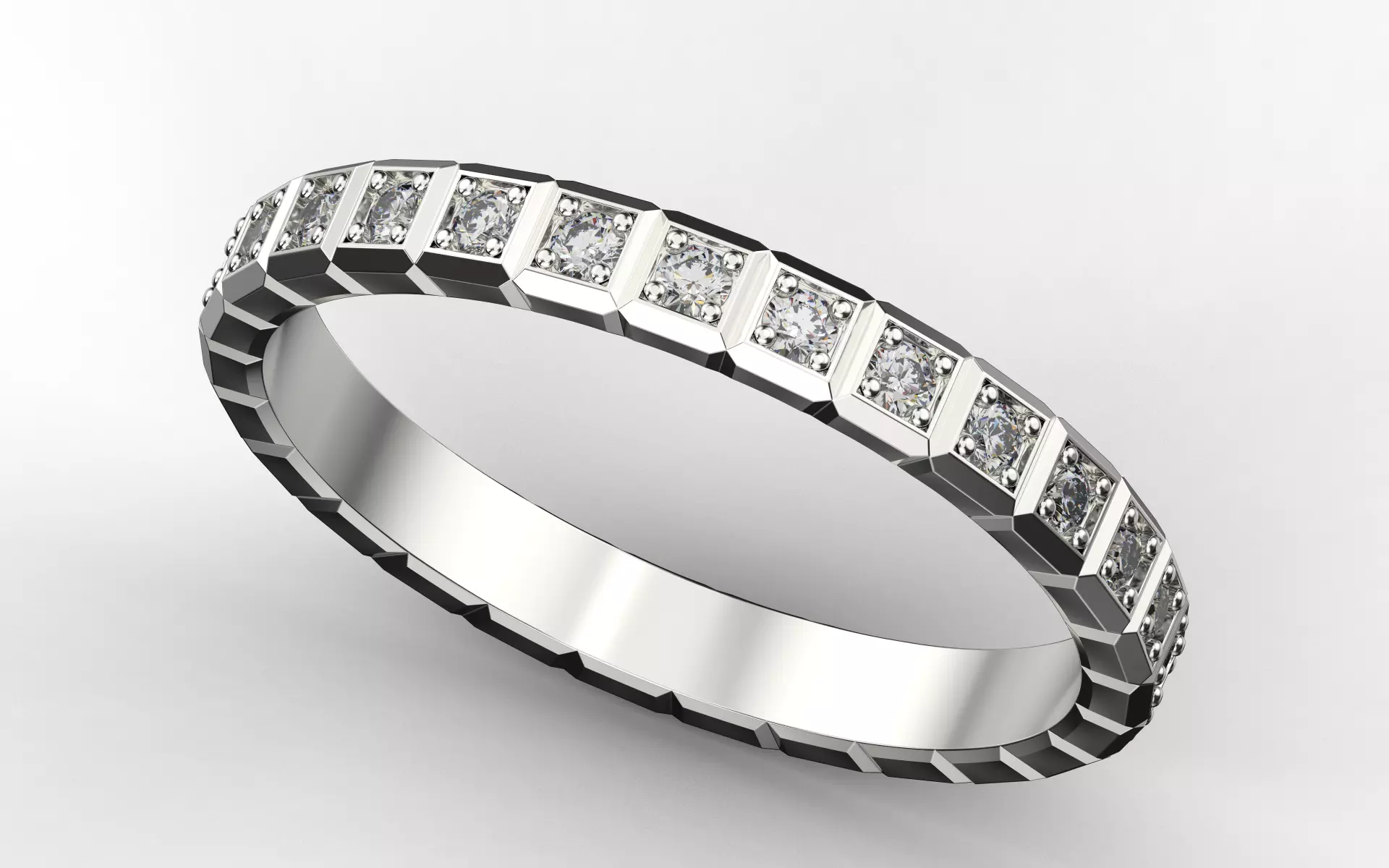 Ring Chopard Ice cube for woman 3D print model