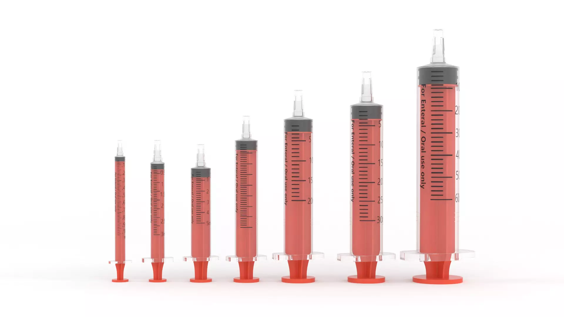 Plastic Syringe Collection 3D model