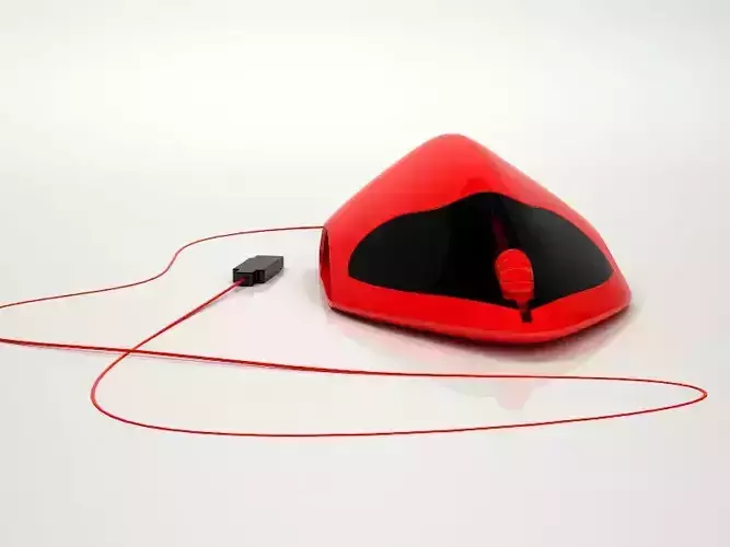 3d Mouse Keyboard Comuter Mouse Red Black 3d Print Model 3D print model