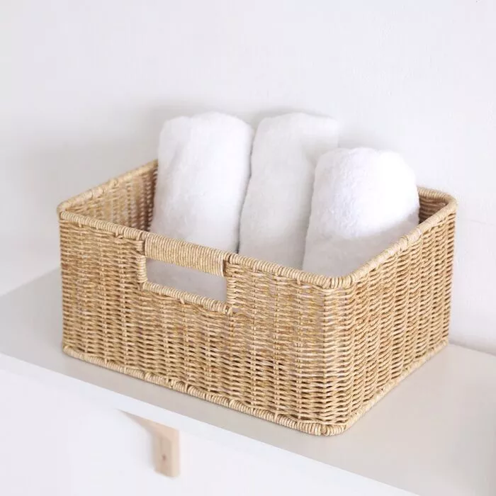 PP Rattan Rectangular Storage Basket 3D model