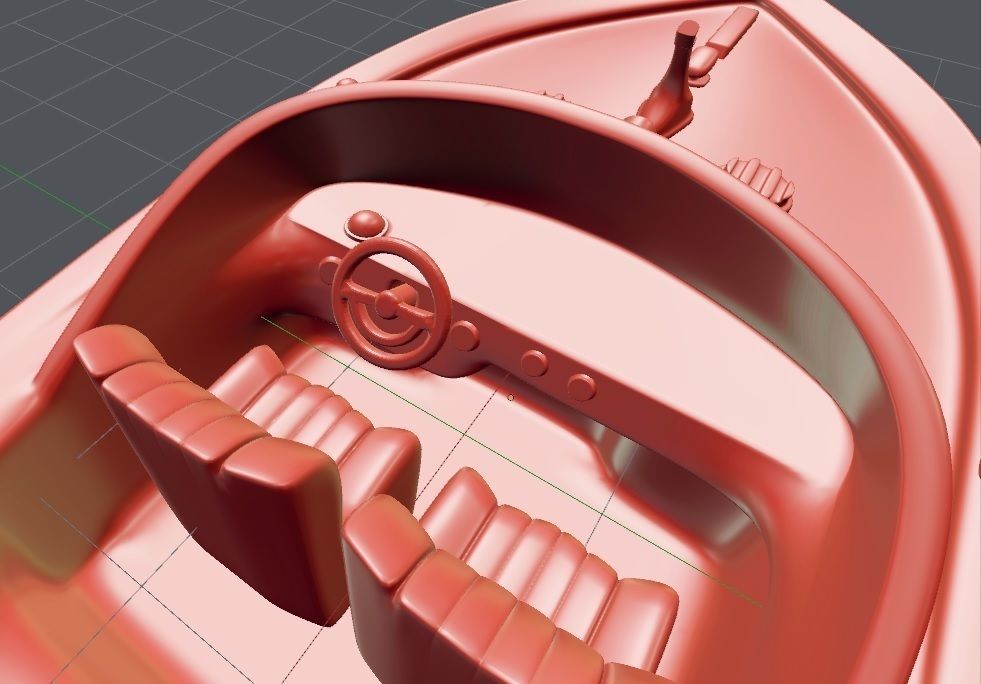 Printable Riva Aquarama - 3 Parts  3D print model_15