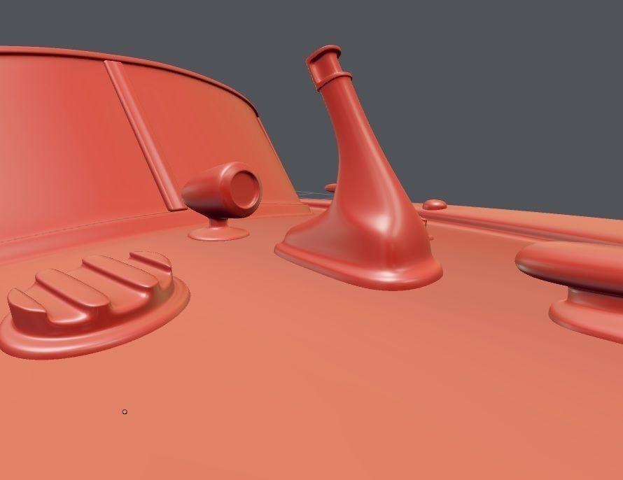 Printable Riva Aquarama - 3 Parts  3D print model_12