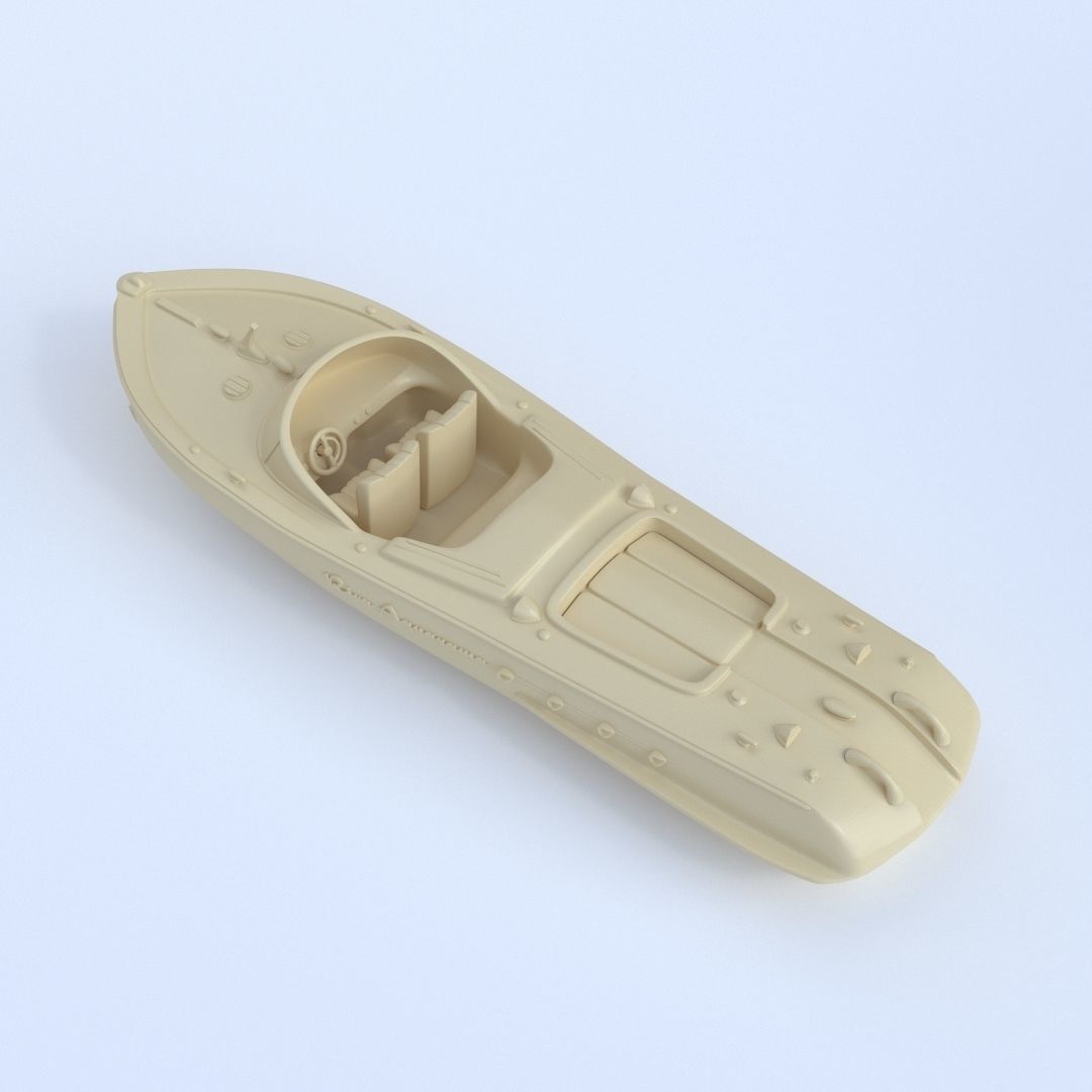 Printable Riva Aquarama - 3 Parts  3D print model_2