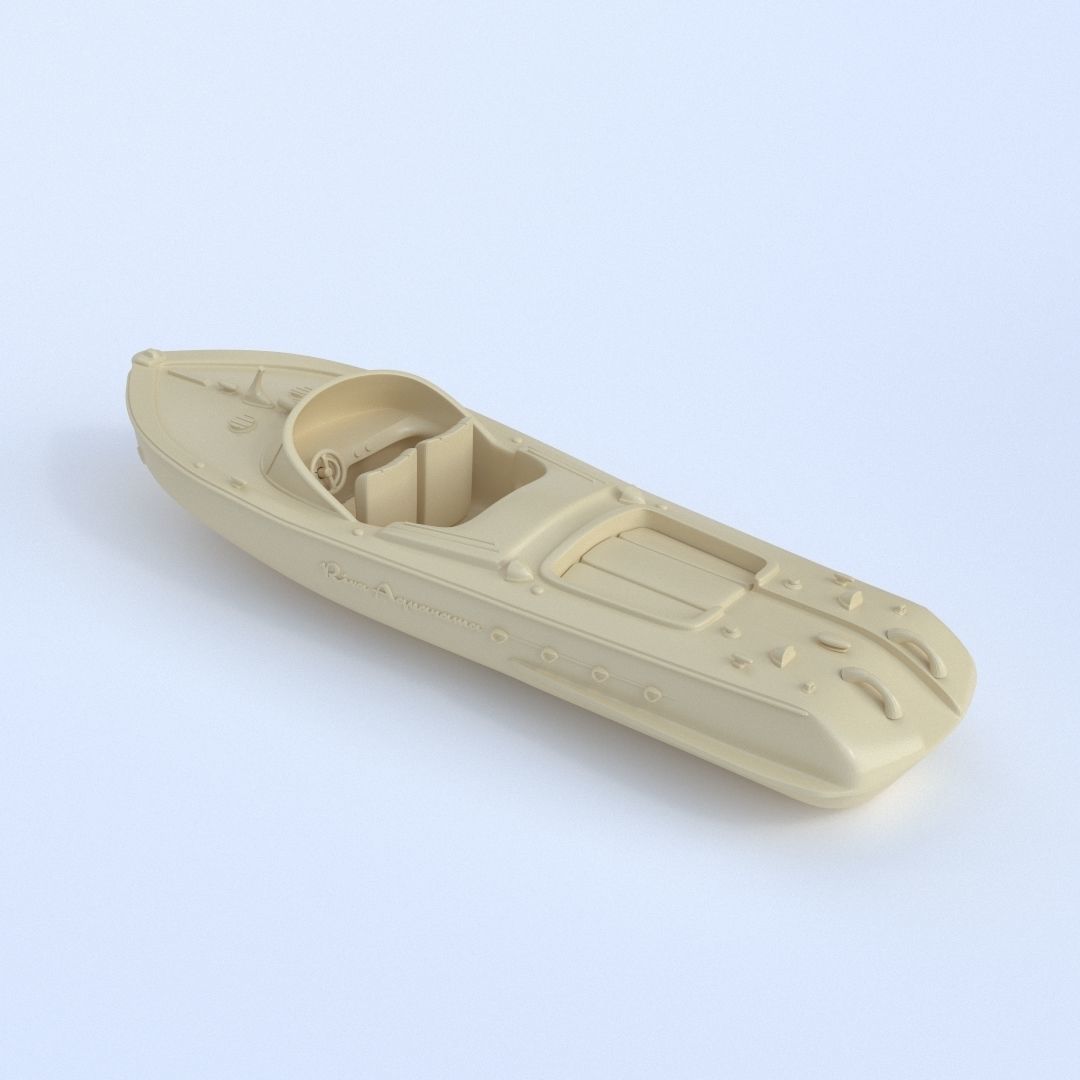 Printable Riva Aquarama - 3 Parts  3D print model_3