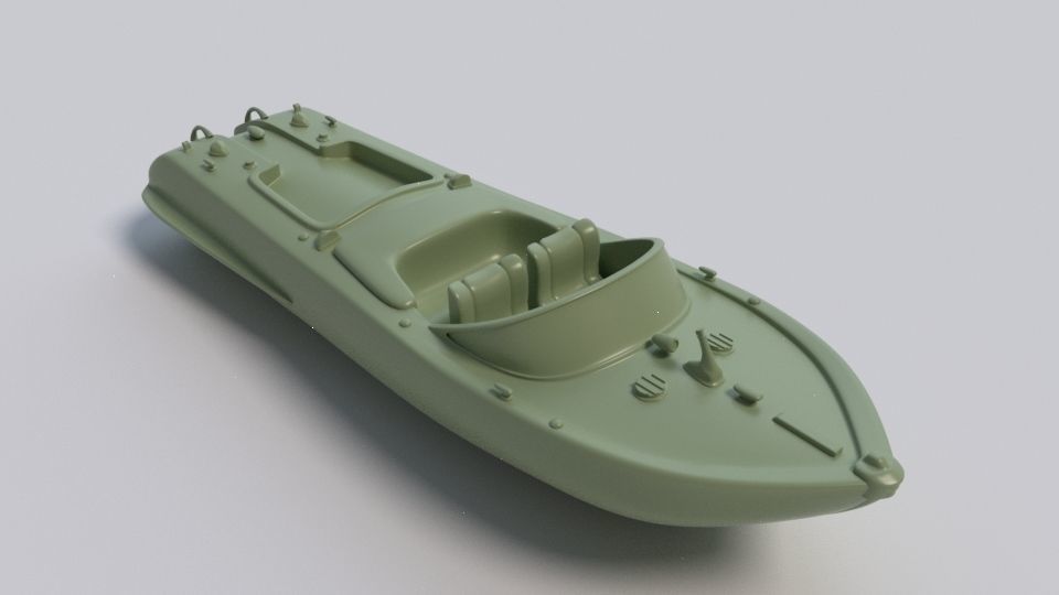 Printable Riva Aquarama - 3 Parts  3D print model_5